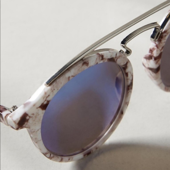 Anthro Everest Marbled Aviator Sunglasses - Picture 3 of 7